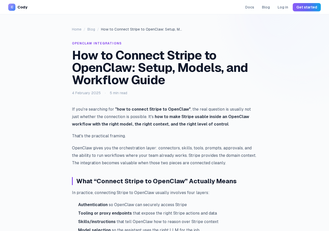 Current agentcody.ai page before enrichment — the template Stripe + OpenClaw page